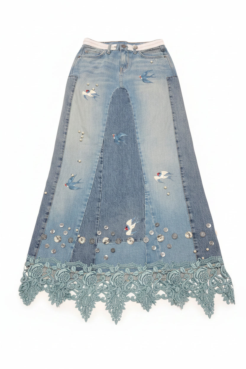 Long tall Denim Skirt ages 13-15