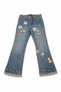 Hand Cute Decorated Jean for baby girls age 4-5