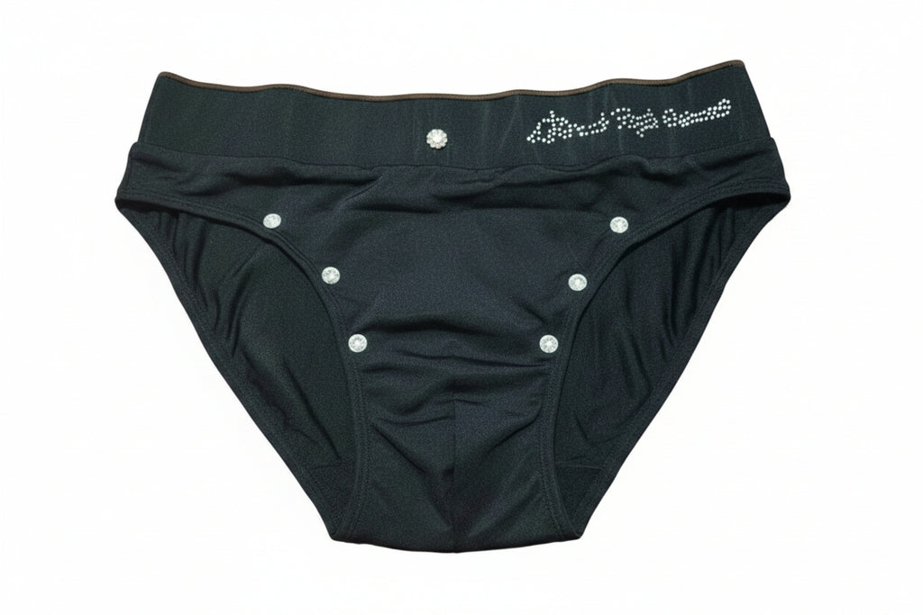 Hip Brief for Men Swimwear with sparkling Stones