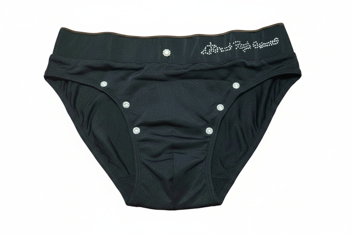 Hip Brief for Men Swimwear with sparkling Stones