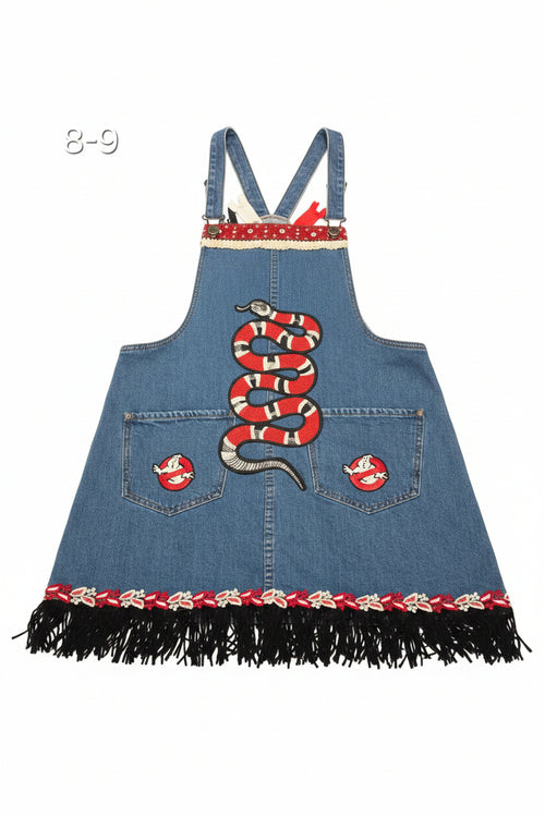 ''Fun" Cute Dress-Romper Girls ages 8-9 colorful