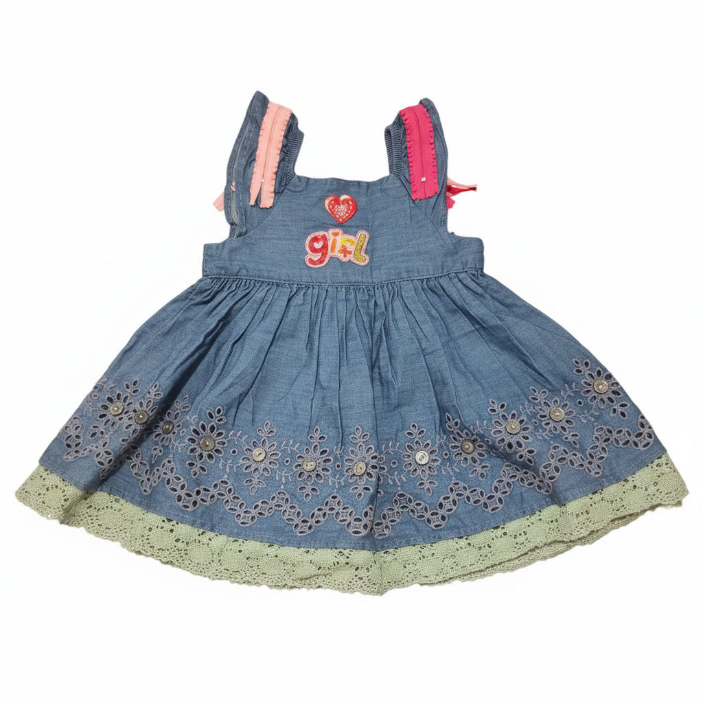 Beautiful "GIRL" Motive Baby Dress for ages 2-3