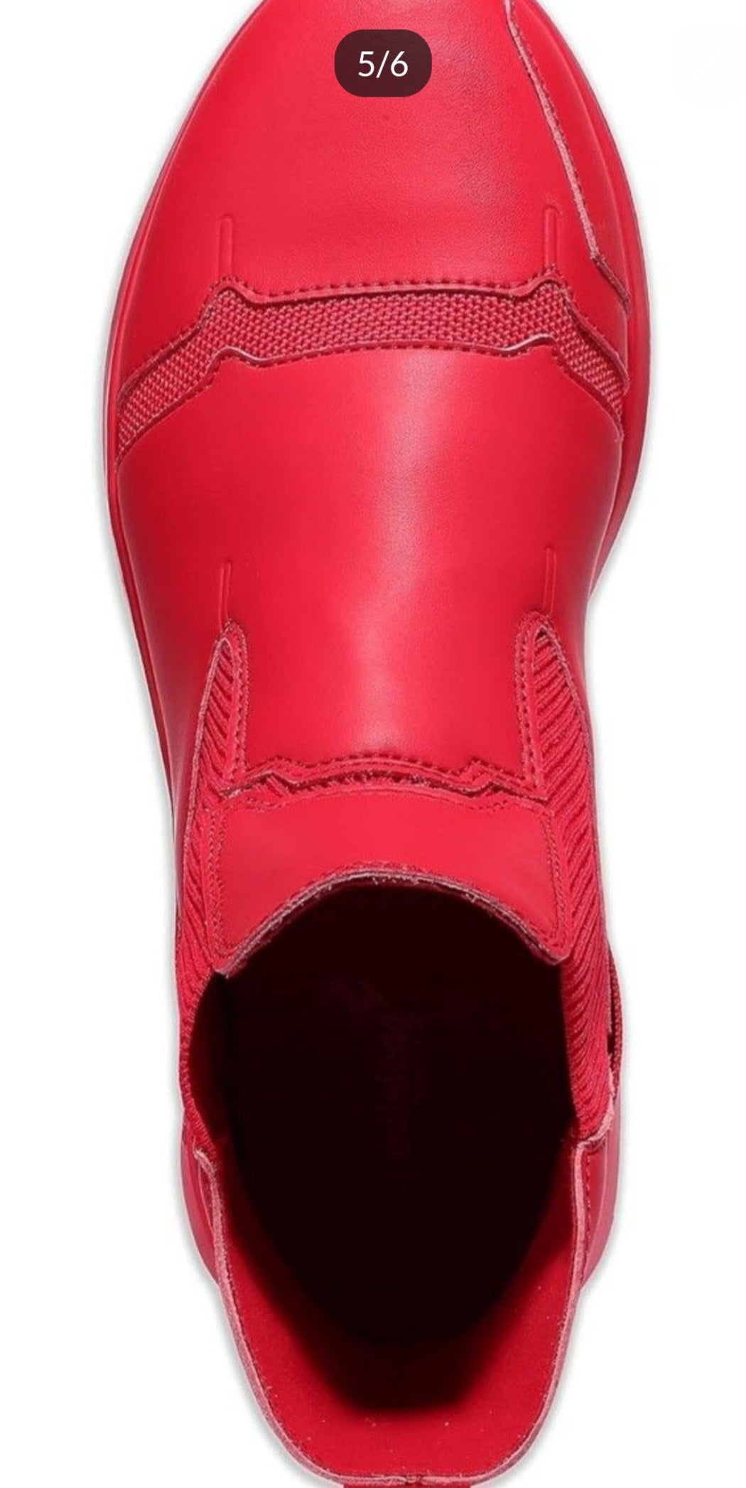 Soulfeng Sneaker Red faux leather
