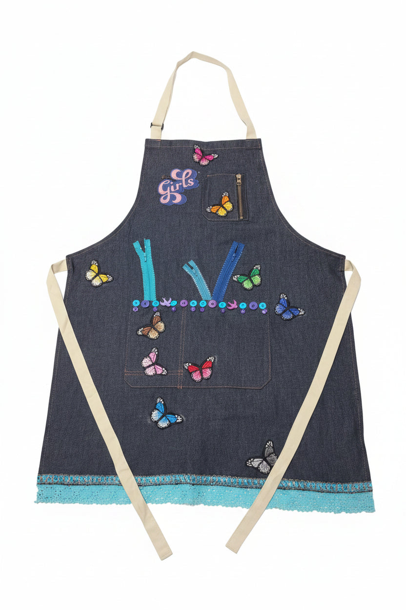 Kids Girls Apron Tall Size L